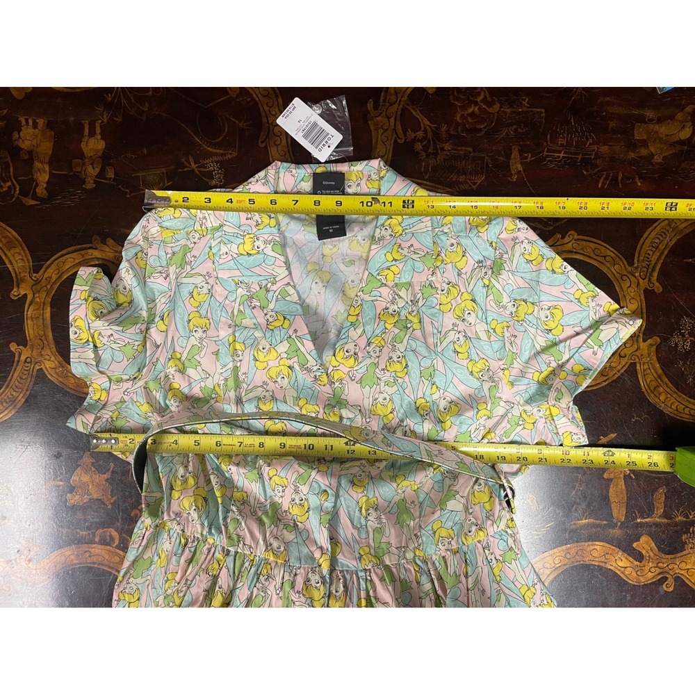 Torrid Disney Tinkerbell Peter Pan Retro Swing Dress Cotton Midi Belted 16 NEW - Picture 6 of 16